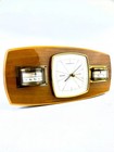 Vintage German Wall Weather Station 3 In 1 Barometer Hygrometer Thermometer Wood