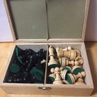 Vintage Bayerwald German Chess Set - 3 5 8  King With Original Box Mint