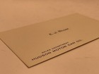 Vtg 1940   s 1950   s Hudson Motor Car Company Business Card E J Blum Sales Dept