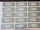 15 1957  1 Dollar Silver Certificates A   B  Star Note  Ink Transfer  Ppq 
