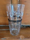 Vintage Libbey Glass Cocktail Recipe Mixing Glass 12oz Black White