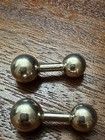 Tiffany 925 Sterling Silver Cufflinks Cuff Links Ball Barbell