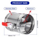 Hvac Duct Manual Volume Backdraft Damper 6  Airflow Ducting Branch Vent Damper