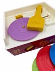 Fisher-price Retro Style Music Box Record Player 2014 5 Records 10 Songs Works
