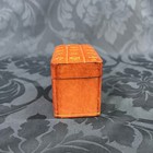 Vintage Genuine Leather Playing Card Box Made In Italy Monastery Scuola Del Cuoi