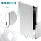 Stainless Steel Card Holder Case Pocket Metal Wallet For Id Credit Business Card