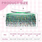 Belly Dance Hip Scarf Tassel Skirts  Green Color