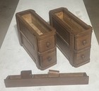 Treadle Sewing Machine Cabinet 4 Drawers Set W front Tilt Drawer