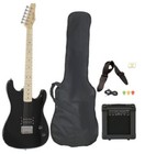  new  Gammon Davison Guitars Electric Guitar With Amp  Case  Accessories- Black