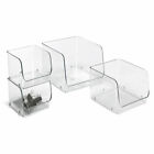 Idesign Open Front Bins Clear 8 Piece Set