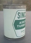 Vintage Sinclair Aircraft Turbo -s 1048 Quart Tin Oil Can Full  Rare Find