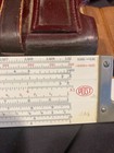 Vintage Frederick Post Versalog  1460 Hemmi Slide Rule W  Leather Case