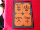 Rx Pharmacy Vintage apothecary Stained Symbol Sign  9 X6  Pharmaceutical  Great