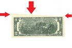 Cutting Printing Error 2013- K Two Dollars Bill Money Bill  2 Usd