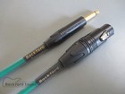 Mogami W2549 Green   Gold Neutrik Xlr Female To 1 4  Ts   Unbalanced Cable