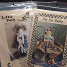 Vintage Rag Doll Patterns Arts Crafts Folk Sewing Lot 8
