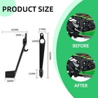Rear Brake Pedal For Zx6r cnc Aluminum Foldable Motorcycle Foot Brake Black