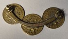 3 California Fractional Gold Bear  6 Gilt Tokens Made Into Jewelry