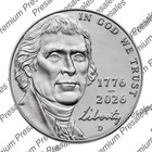  2 Coins  1776-2026 P d Semi-quincentennial Jefferson Nickels 2nd Batch Presale 