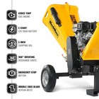 Mechmaxx 420cc 15hp Gasoline Power 5   Wood Chipper Shredder With Towbar Gs1500
