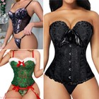 Women s Sexy Lingerie Sleepwear Babydoll Underwear Lace Bra G-string Nightwear