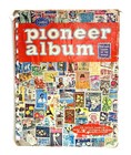 Vtg Pioneer Postage Stamp Collection Album Huge Mixed Lot 700  Stamps Worldwide