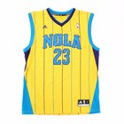 Anthony Davis Nba New Orleans Hornets Adidas Gold Official Basketball Jersey