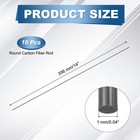 10pcs Carbon Fiber Rods  1mm Dia 356mm 0 04 x14  Solid Matte Round Bar