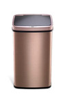 Touchless Motion Sensor Trash Can Gold Stainless Steel  3 Gallon Kitchen Garbage