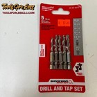 Milwaukee Shockwave  48-89-4874  - 5pc Impact Drill Tap   Die Set    new   