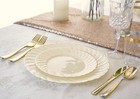   Occasions   120 Plates Pack 60 Guests Premium Vintage Wedding Party Disposa   