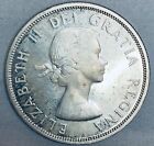 1961 Canada  1 Dollar Silver Coin Elizabeth Ii