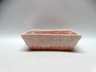 Vintage Cookson Pottery Planter Rectangle Pink White Drip  106 Usa