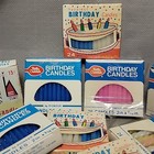 Vtg Lot Birthday Candles Boxes Unlit   Assorted Brands  Lot Of 10