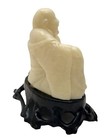 Chinese Happy Buddha Statue Figure Vtg Made In Hong Kong 2 5  Tall Hard Plastic