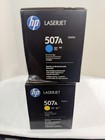 Genuine Hp 507a 2 Set Cyan Yellow Laserjet Toner Cartridge Oem Ce401a Ce402a New