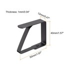 Tablecloth Clips 50mm X 40mm 420 Stainless Steel Table Cloth Holder Black 4 Pcs