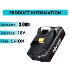 Battery For Makita Bl1820 18v Lxt Lithium_ion Compact 3 0ah Bl1815 Bl1830 Bl1850