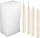 6 Holes Long Cylinder Silicone Candle Molds  Pillar Candle Making Mold Long C   