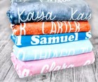 Personalized Baby Blanket Custom Name Blanket For Girl Or Boy Soft Kids Gift