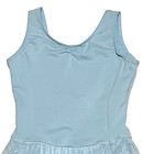 Capezio Spot On Tank Dress Polka Dot Skirt Leotard Bodysuit Blue New Girl L 8 10
