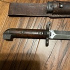 Wwi Swedish M1914 Bayonet With Scabbard And Leather Belt Loop