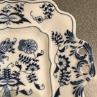 Blue Danube Blue Onion Square Cookie Or Cake Plate With Handles