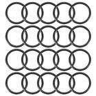 20pcs20mm X1 9mm Rubber O-rings Nbr Heat Resistant Sealing Ringgrommets Black   kd