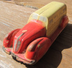 1930s Vintage Sun Rubber Co Station Wagon Toy Car Made In Usa Red Woody