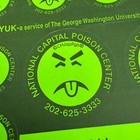 1972 Mr  Yuk National Poison Control Center Sticker Sheet Children   s Hospital