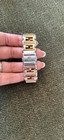 Fendi Steel Two Tone Rectangular Face Watch