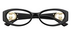 Gucci Gg1693o 001 Black Gold Oval 52mm Eyeglasses Rxable Frames Authentic