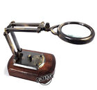 Magnifying Glass Optical Lens Brass Desk Antique Map Reader Jewelry Vintage Gift