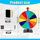 Color Spinning Prize Wheel  12 Slots Tabletop Prize Wheel Spinner With Dry Er   